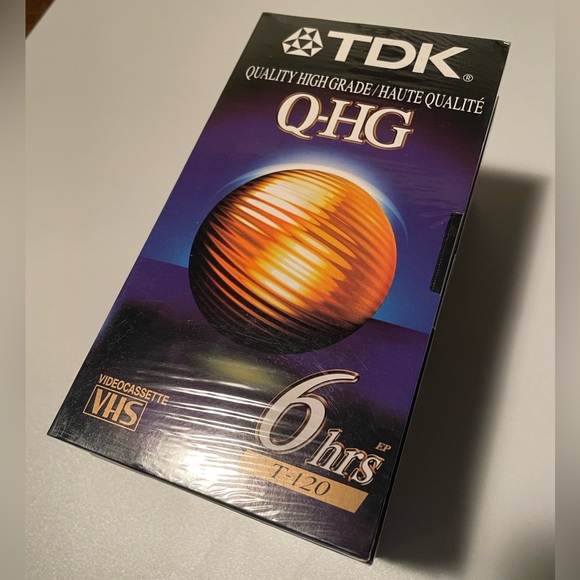 TDK Q-HG Quality High Grade T-120 Blank VHS Tapes - Lot of 4 - Sealed - Picture 2 of 4